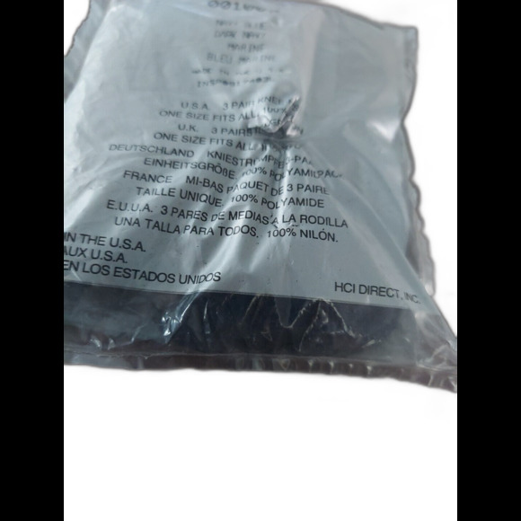 Silkies Knee Hi's Graduated Compression One Size Navy Blue Marine Dark Navy New - Picture 5 of 5